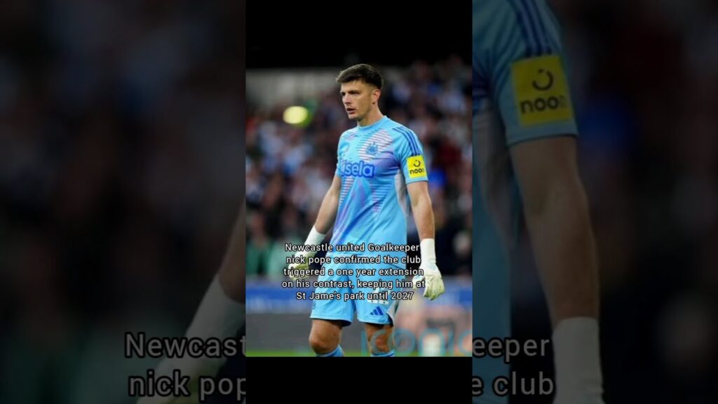 Nick pope confirmed that Newcastle united triggered a one year extension on his contrast #nickpope