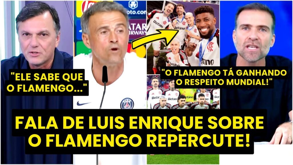 "Cara, ISSO que o Luis Enrique FALOU do Flamengo SÓ MOSTRA que..." DECLARAÇÃO no PSG REPERCUTE!