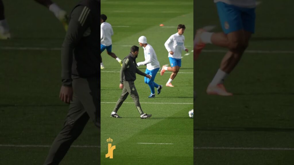 🔥 Jude Bellingham, sous bonnet mais concentré ! #realmadrid #lejournaldureal #bellingham #football