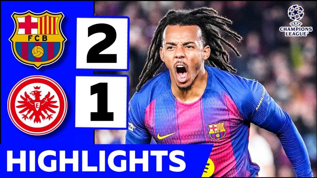 Barcelona vs Frankfurt (2-1) Highlights | Koundé Goal | Champions League 2025 Barcelona vs Frankfurt (2-1) Highlights | Koundé Goal | Champions League 2025