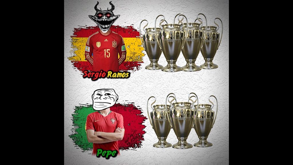 RAMOS VS PEPE #football #trophy #shorts