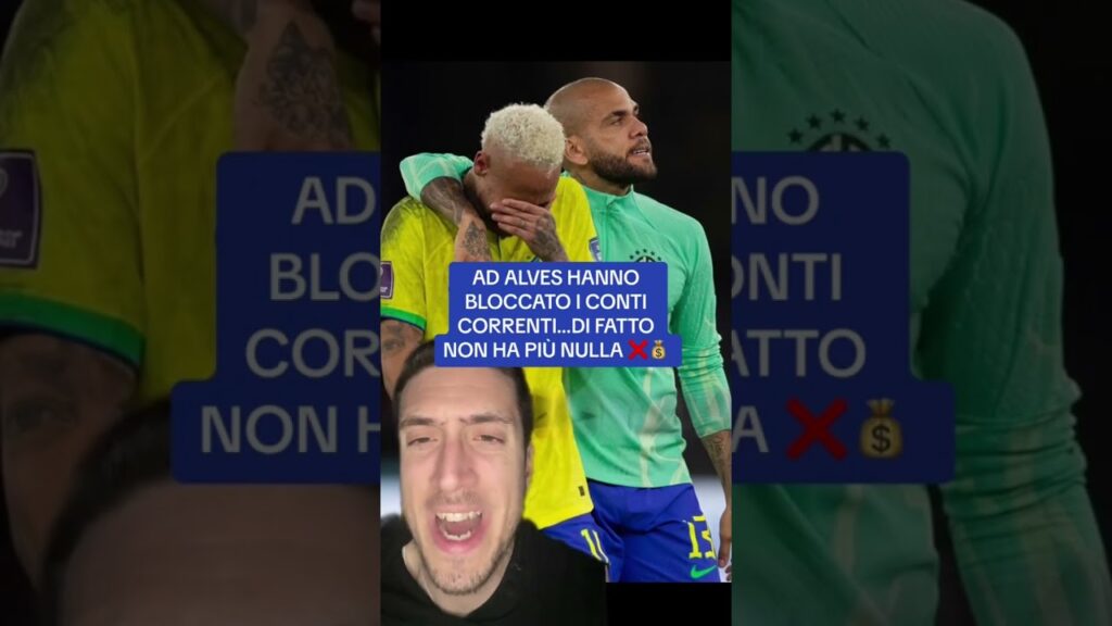 DANI ALVES ESCE (PER ORA) DAL CARCERE…MA LA CAUZIONE È 😨#calcio #danialves