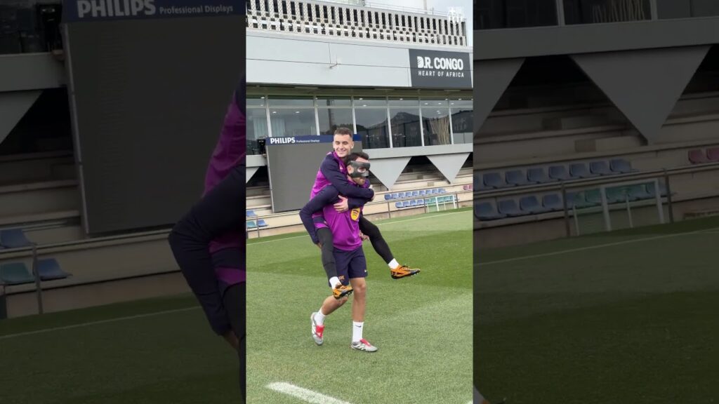 Eric Garcia: teammate of the day 😂 #shorts #fcbarcelona #shortsvideo