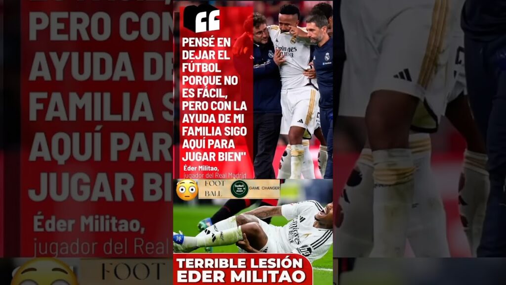 Éder Militao: "Pensé en dejar el fútbol..." #Militao #RealMadrid #futbol
