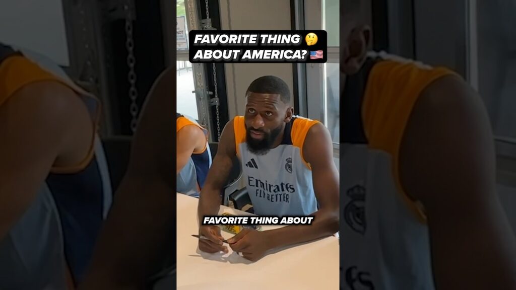 Antonio Rüdiger’s Favorite Thing About America? 🇺🇸☀️