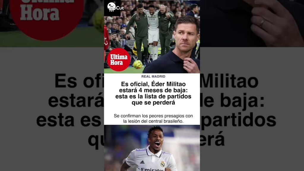 OFFICIAL! Éder Militão will be out for 4 months
