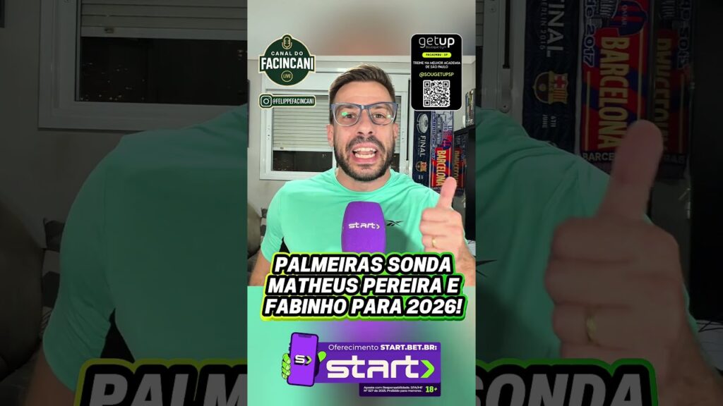 PALMEIRAS AINDA NÃO DESCARTA VOLANTE FABINHO E VOLTA A SONHAR COM MATHEUS PEREIRA PARA 2026! 💚