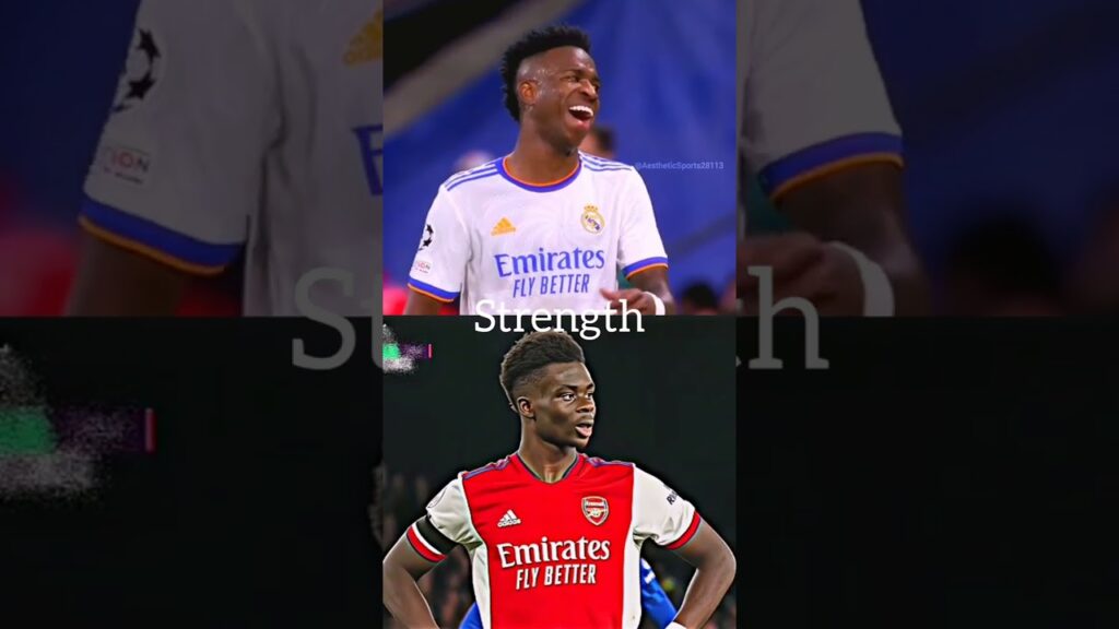 Vinicius Junior VS Bukayo Saka 💪🔥#shortfeed #viralshort #shorts