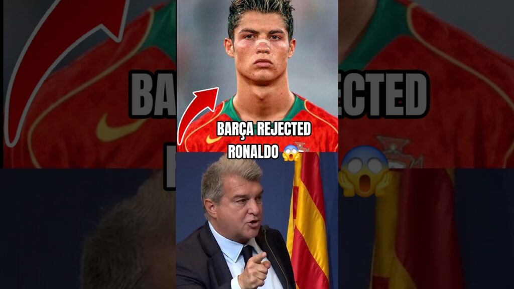 Barcelona Rejected Cristiano Ronaldo Biggest Mistake in Football History? 😳⚽#shorts#football #viral
