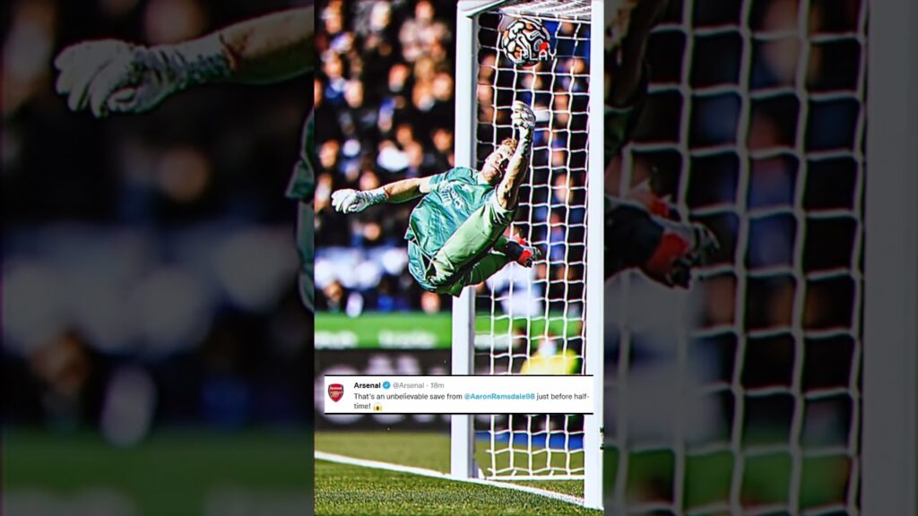 AARON RAMSDALE WORLS CLASS SAVE (Arsenal Vs Leicester City) 🔥