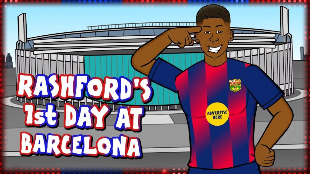RASHFORD'S 1st DAY AT BARCELONA😂