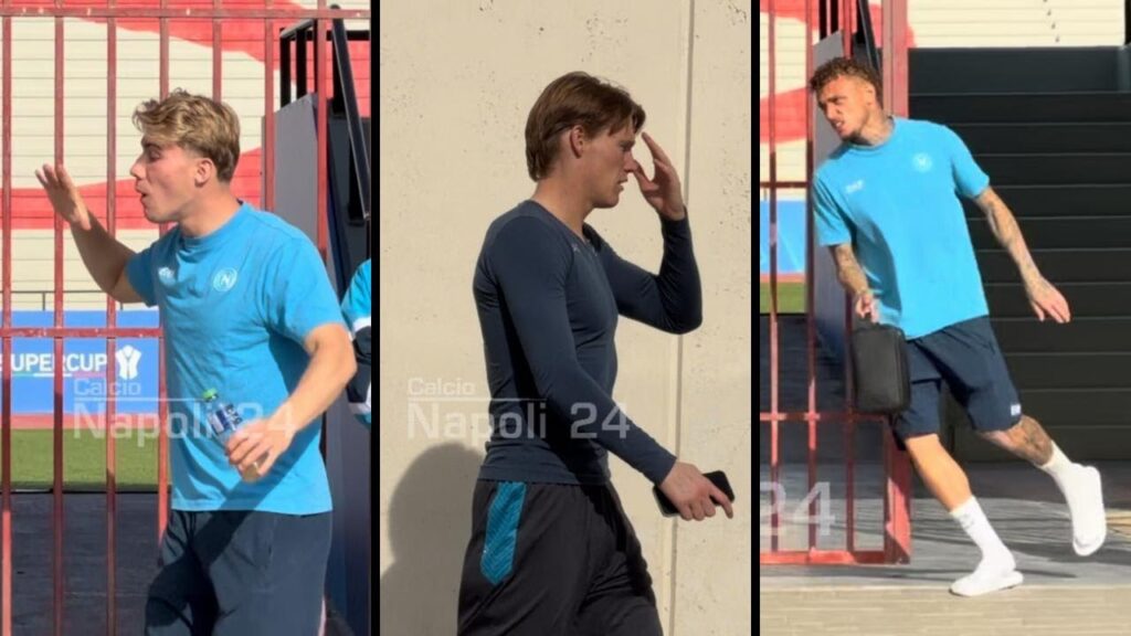 Napoli-Bologna, finisce l'allenamento: guardate cosa fa Noa Lang 😅