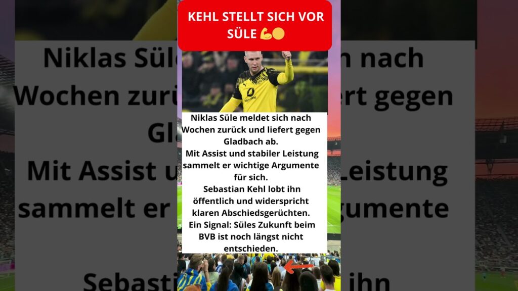 Kehl stellt sich vor Süle 💪🟡