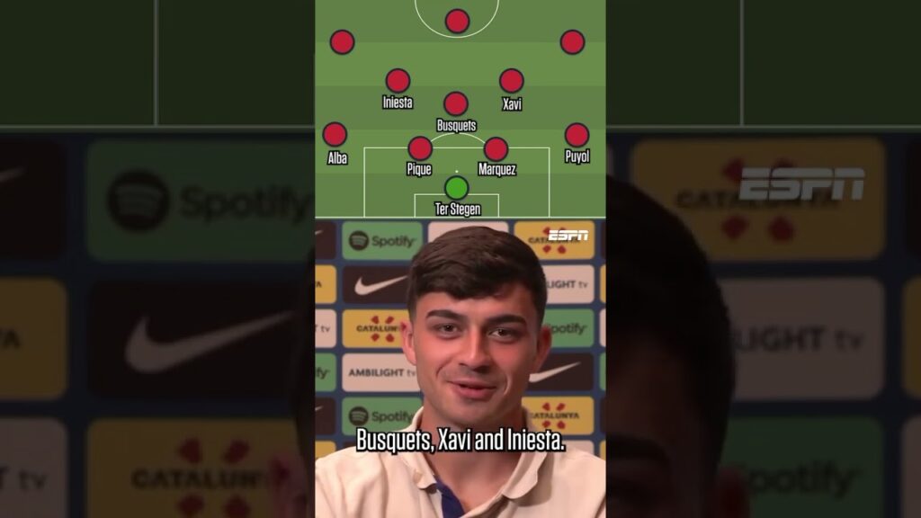 Pedri picks his all-time Barcelona XI 🤩
