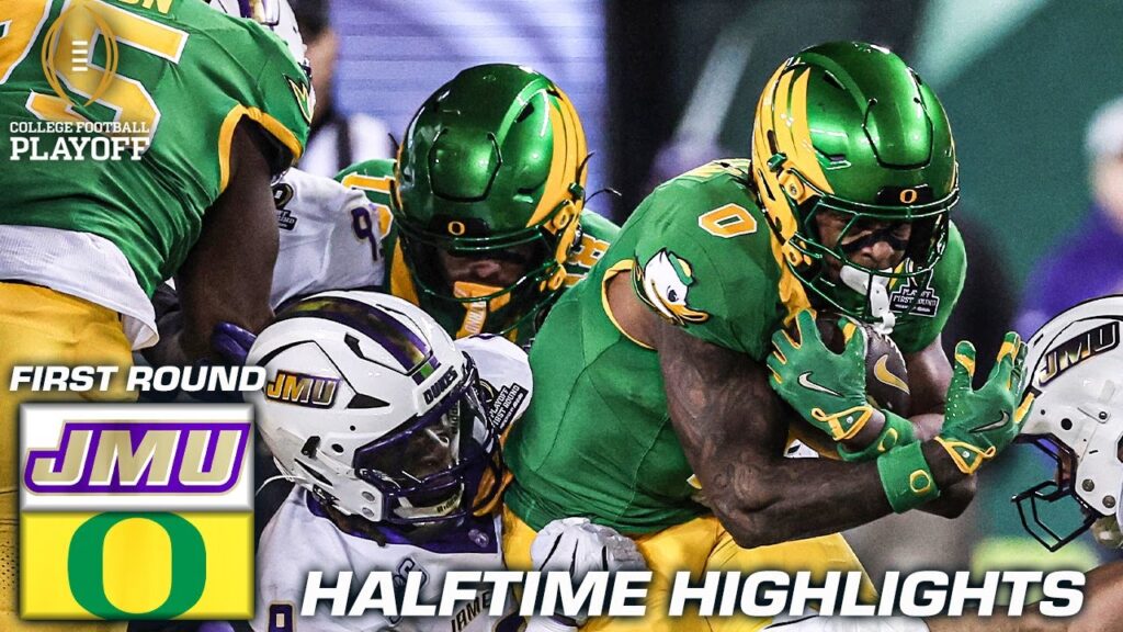 CFP First Round HALFTIME HIGHLIGHTS: James Madison Dukes vs. Oregon Ducks | ESPN College Football