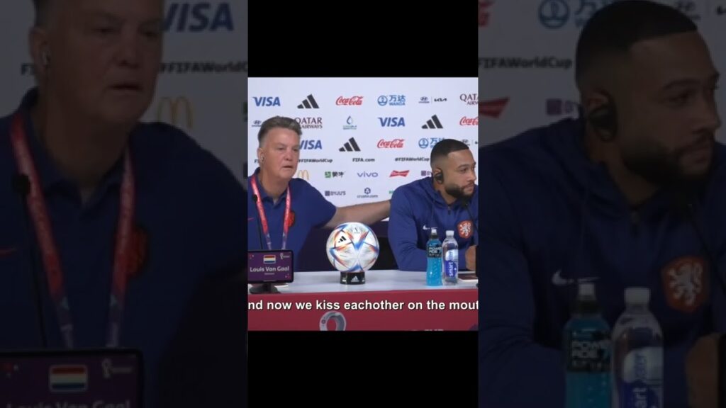 "And now we must KISS on the MOUTH!" - Louis van Gaal 😄