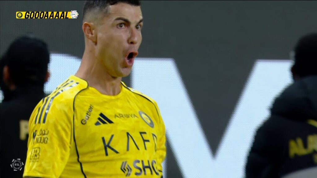 Cristiano Ronaldo SCORES TWO GOALS for Al Nassr vs Al-Okhdood 🐐