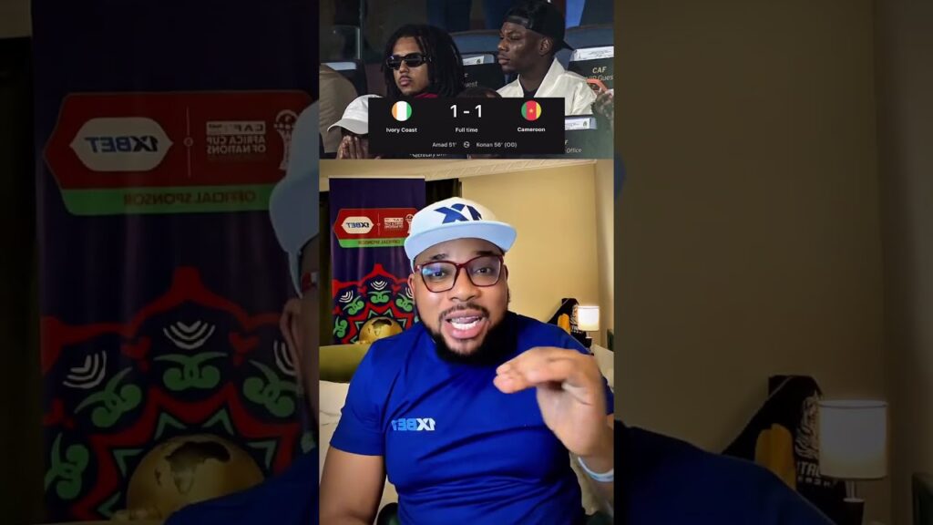 TCHOUAMENI, JULES KOUNDE AND MBAPPE WHERE IN ATTENDANCE AS IVORY COAST AND CAMEROON PLAYED#afcon2025