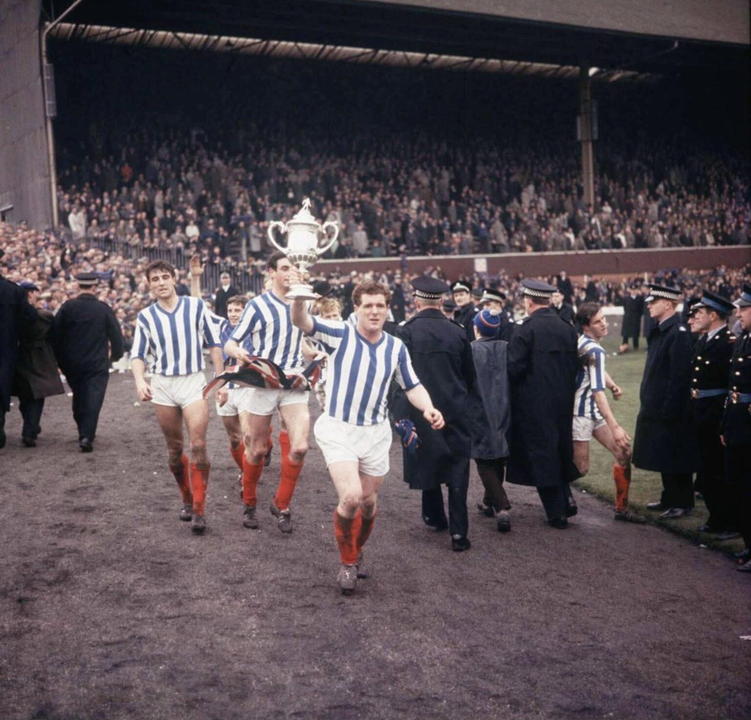 Throwback to 1964, Rangers bringing the Scottish Cup home.
