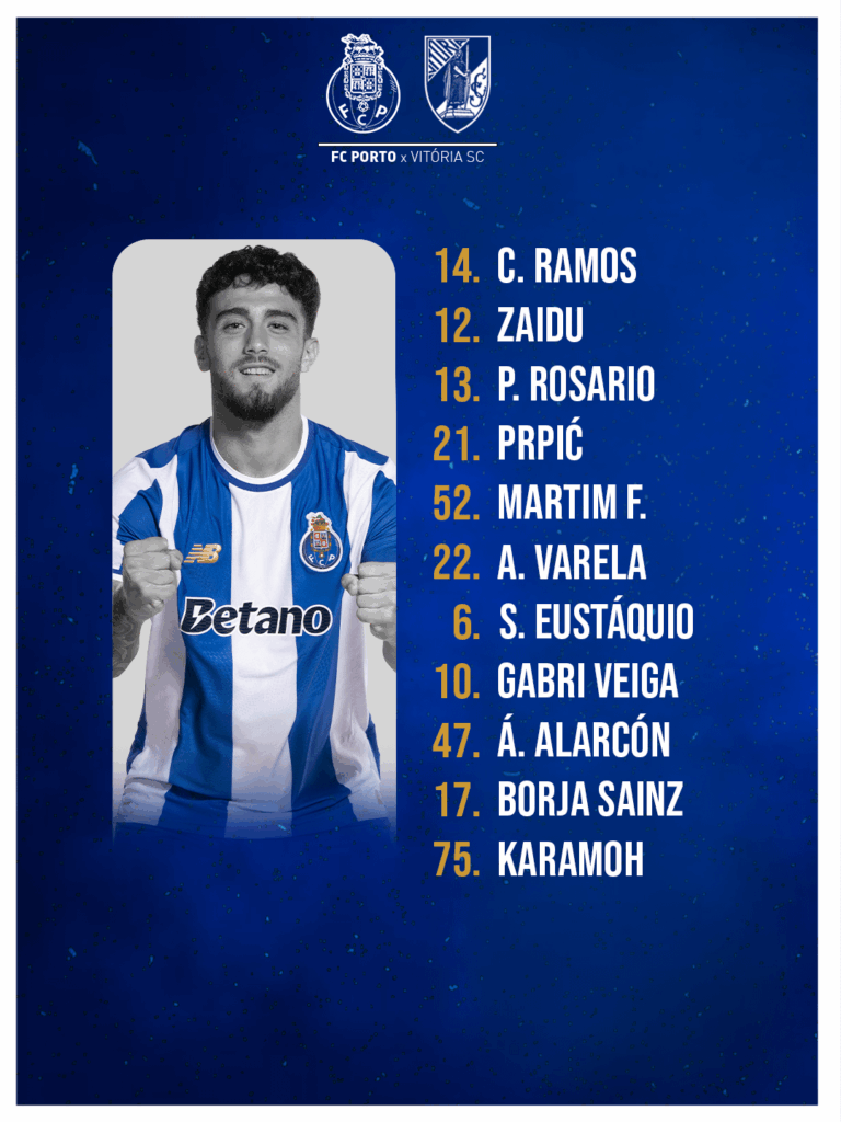 Farioli proporciona uma revolução no 11! O que acharam? 💙🤍🐉