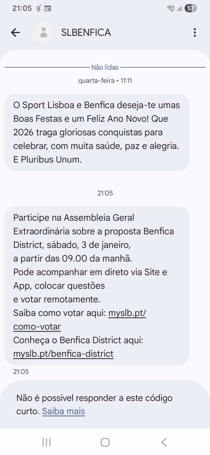 Já começou o mote à chalupagem para a AG do Benfica District