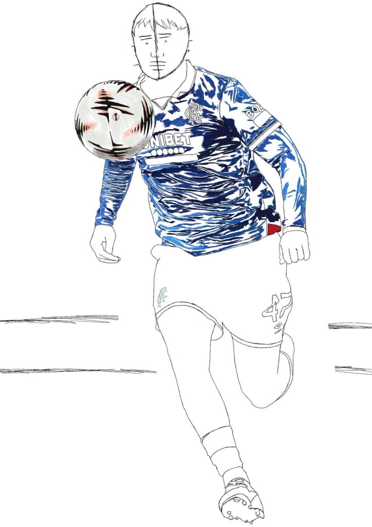 Mikey Moore portrait (plus progression photo’s )