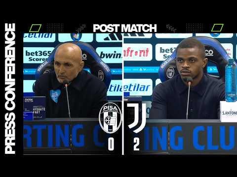 PISA-JUVENTUS 0-2, SPALLETTI: “Vittoria importante”. Conferenza stampa post partita con Kalulu