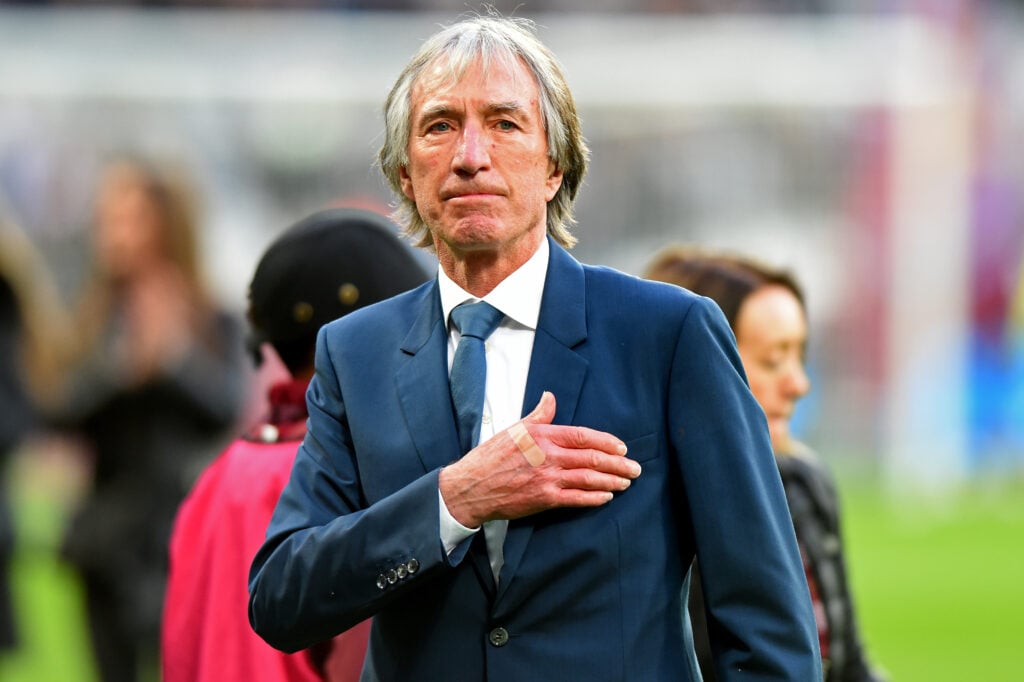 Billy Bonds is honoured by West Ham at the London Stadium in 2019