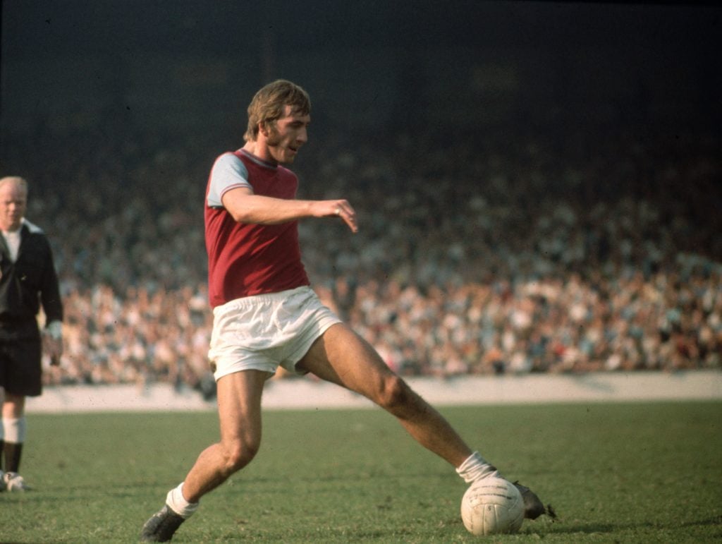 Billy Bonds in action for West Ham in the 1970s