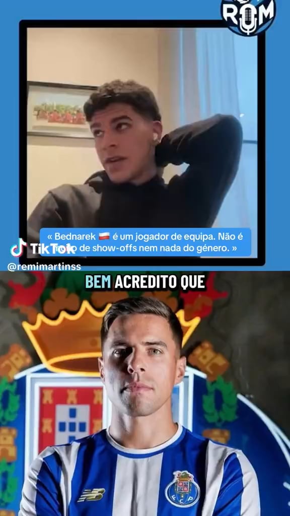 Mateus Fernandes sobre Bednarek.