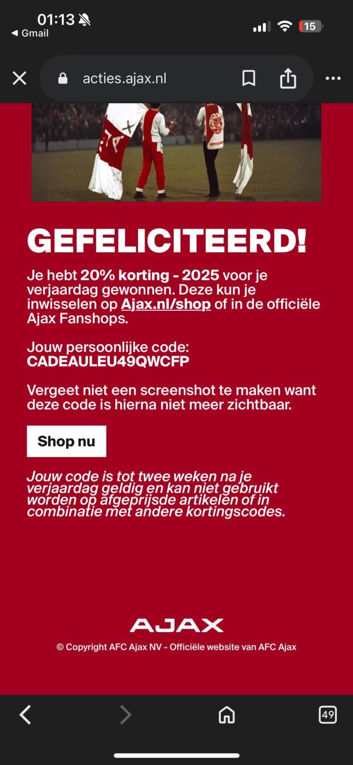 gratis kortingscode