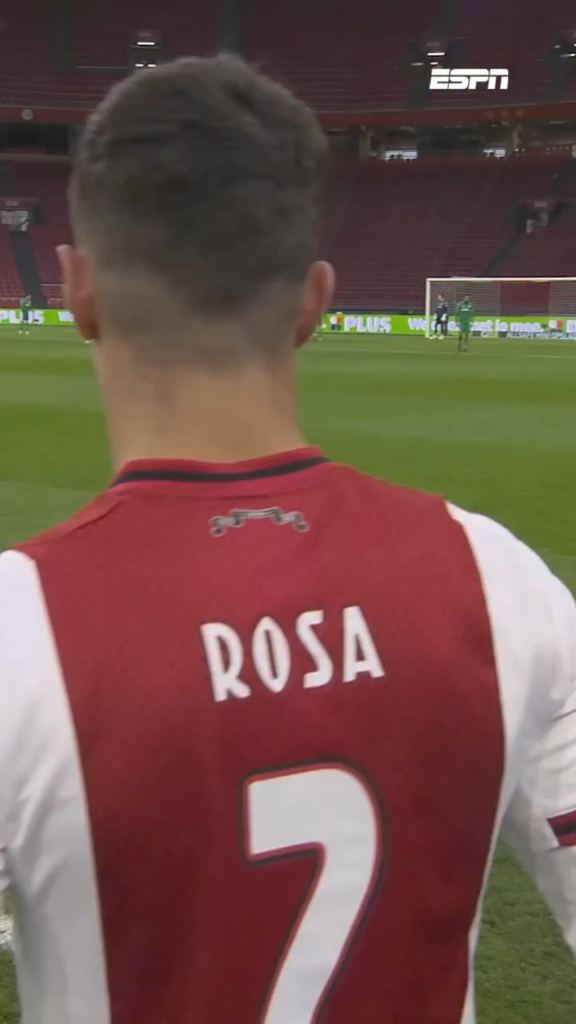 Owen Wijndal’s highlight of today, thanking the fans in an empty Johan Cruijff ArenA