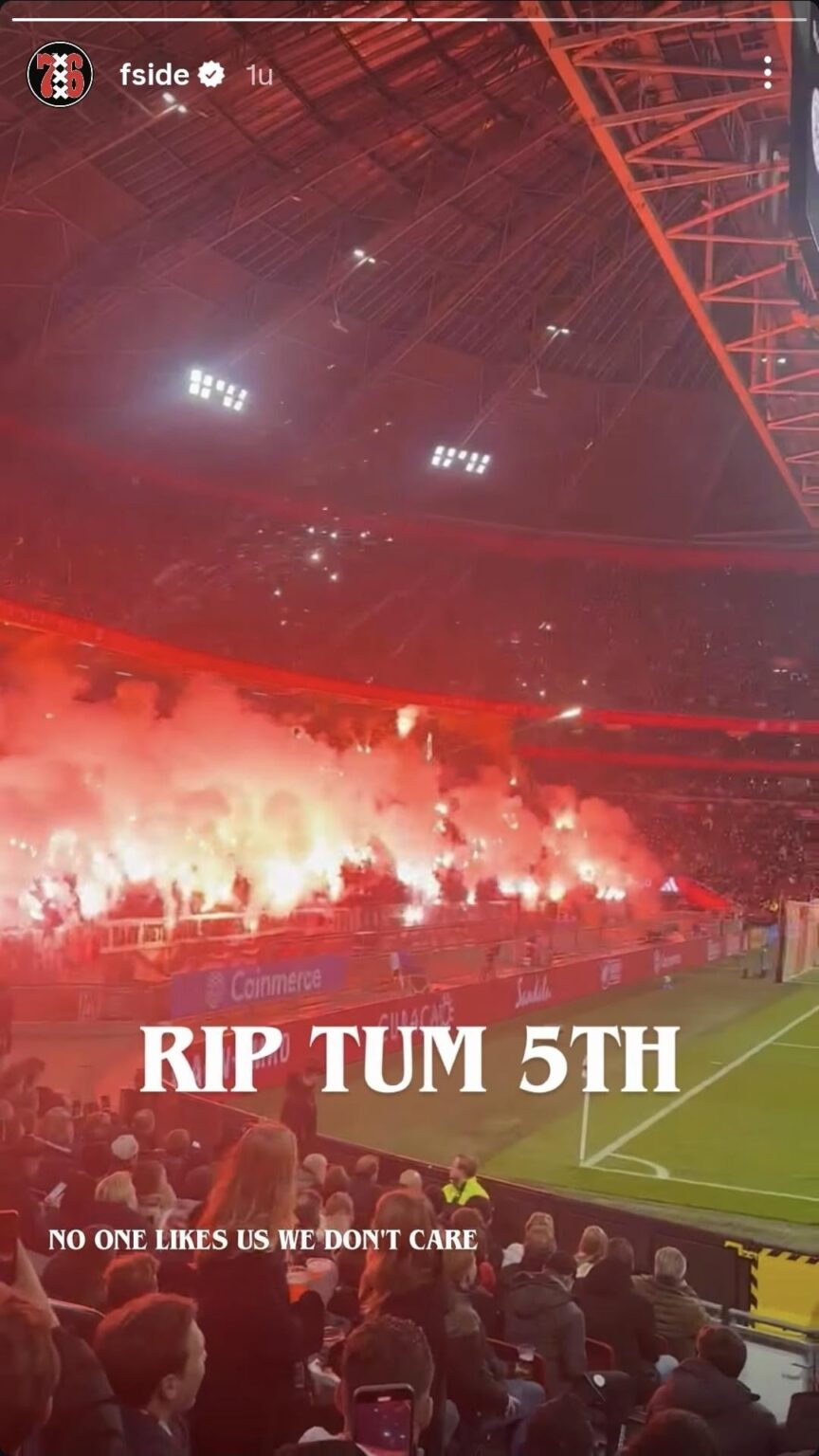 F-Side op Instagram: No one likes us, we don't care