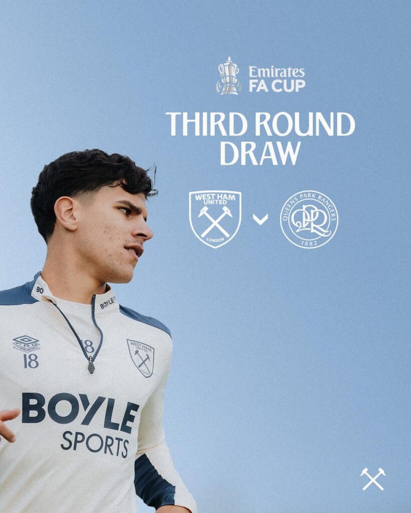 We will face QPR in the third round of the Emirates FA Cup