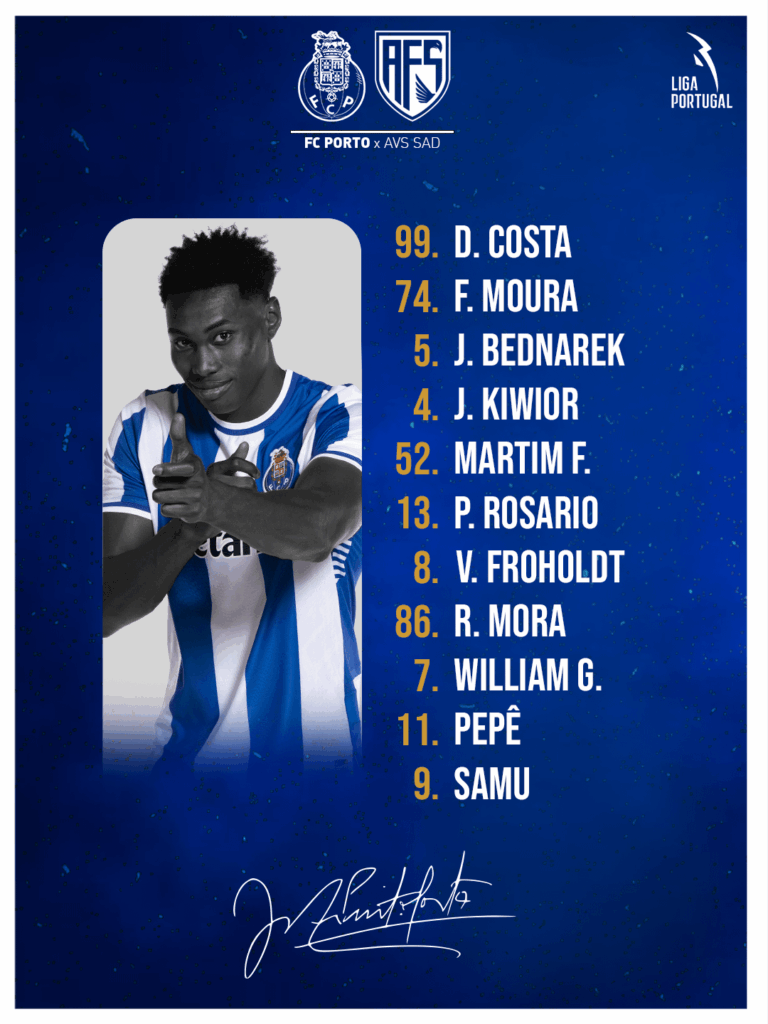 TEMOS 11, DRAGÕES! O que acharam das escolhas de Farioli?! 💙🤍🐉