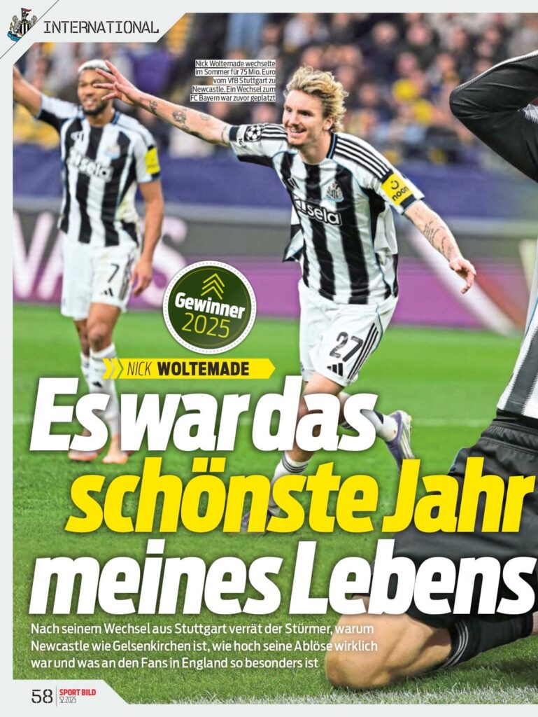 Nick Woltemade: "What Newcastle have done for me scores 10 on a scale of 10. I always tell people who aren’t familiar with English football: Newcastle is like Gelsenkirchen. FC Schalke is the big name in its region for many people. I’m a player who needs to feel comfortable in order to perform"