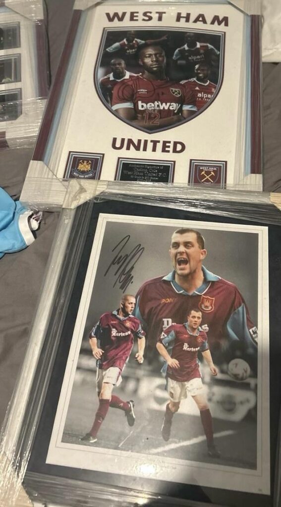 Signed Carlton cole £150 Julian dicks £120 happy to post