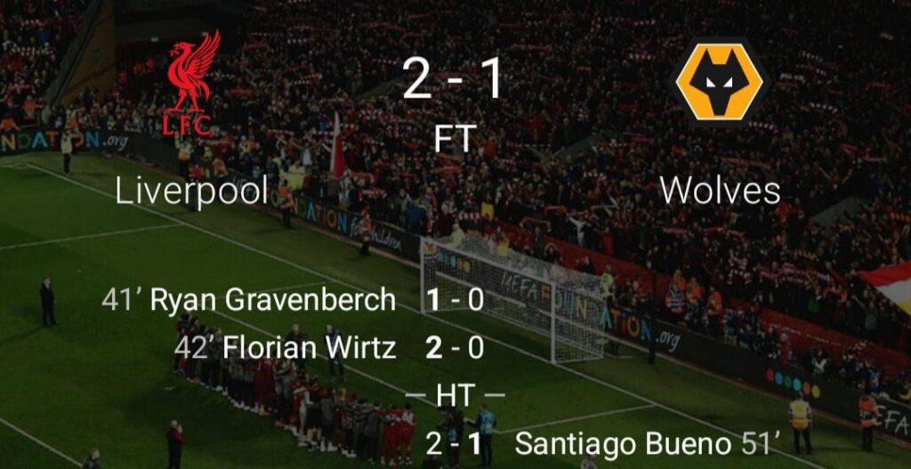 Didn't get to watch the Liverpool game but closing 2-1 doesn't seem to bad, how did we play