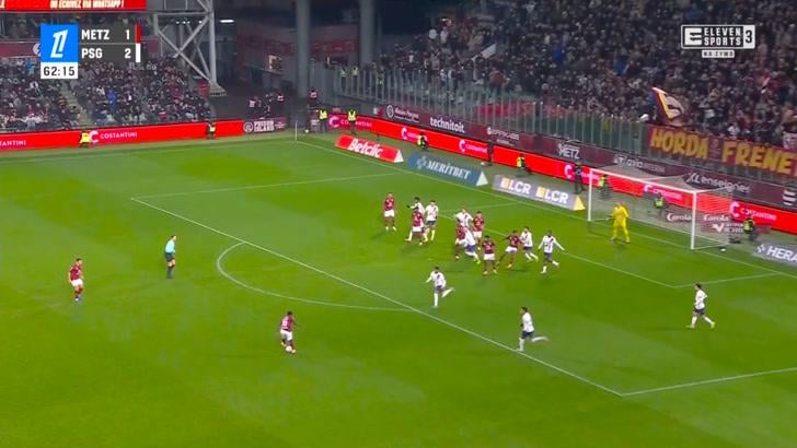 Metz 1 - [3] PSG - Desire Doue  63'