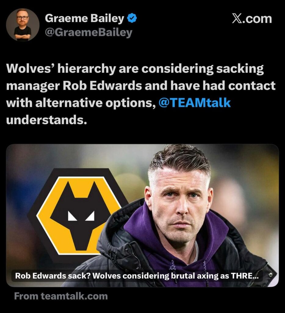 FOSUN looking to sack Edwards already?