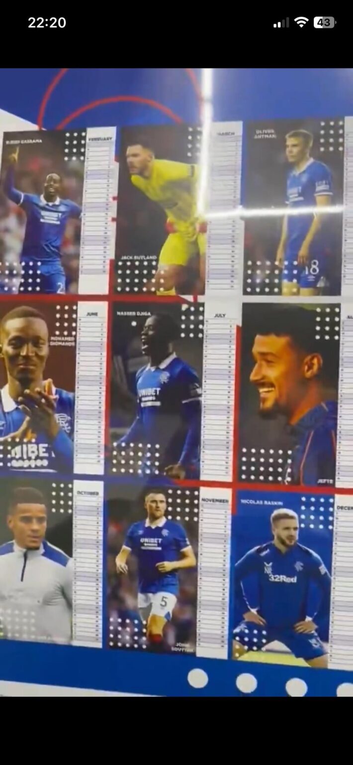 Christmas present spoiler: Our calendar features a player sold months ago and an unusual looking Nasser Djiga