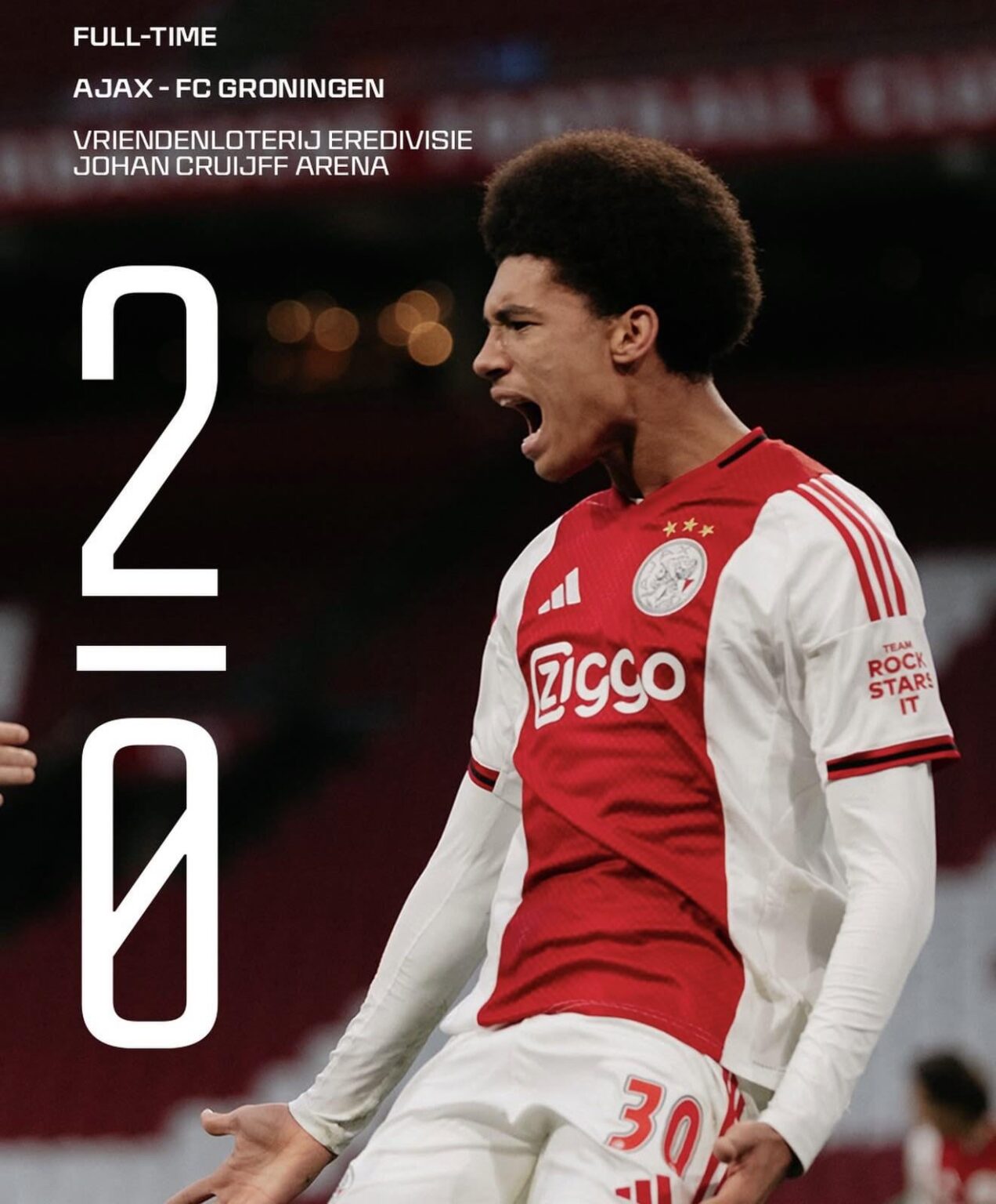 Ajax back to winning ways without home support (2-0 against FC Groningen)