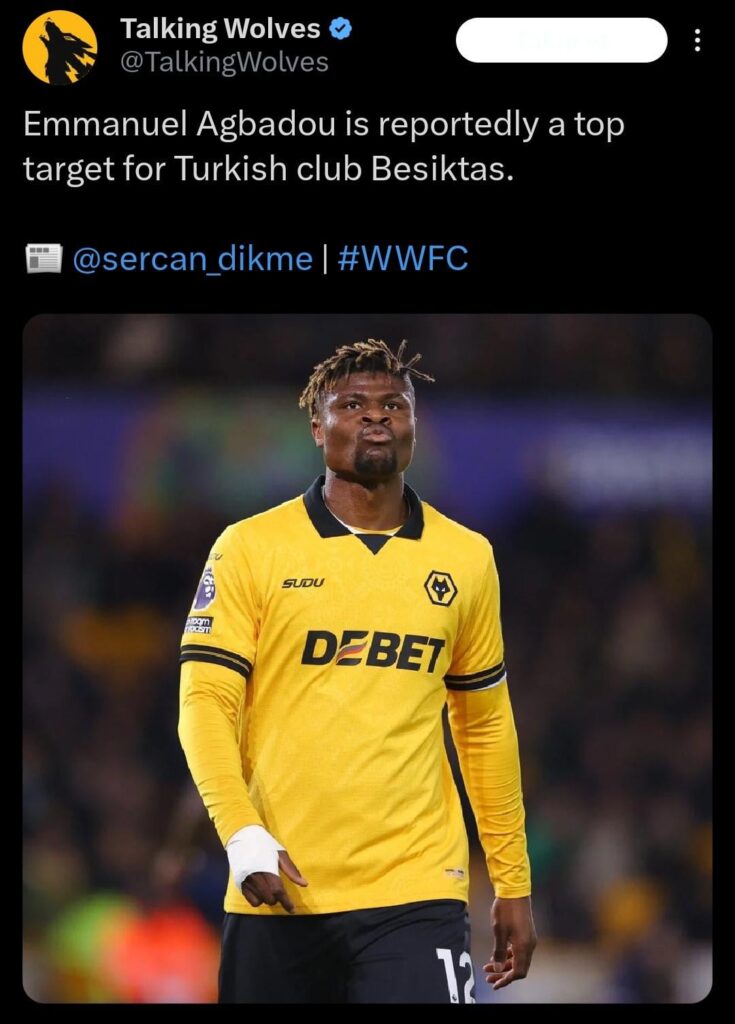 Emmanuel Agbadou is reportedly a top target for Turkish Club Beşiktaş