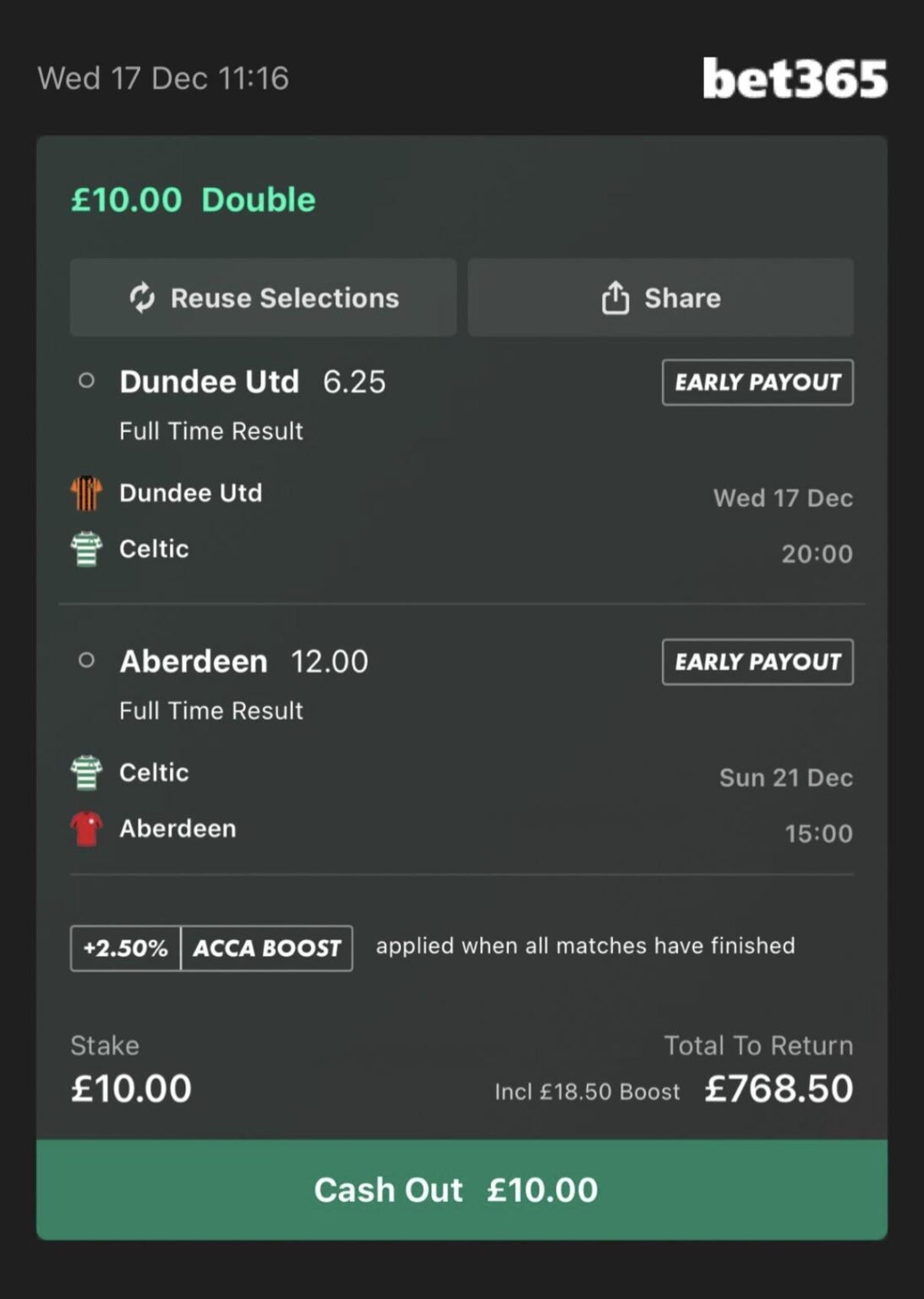 Celtic have the potential to do a really funny thing