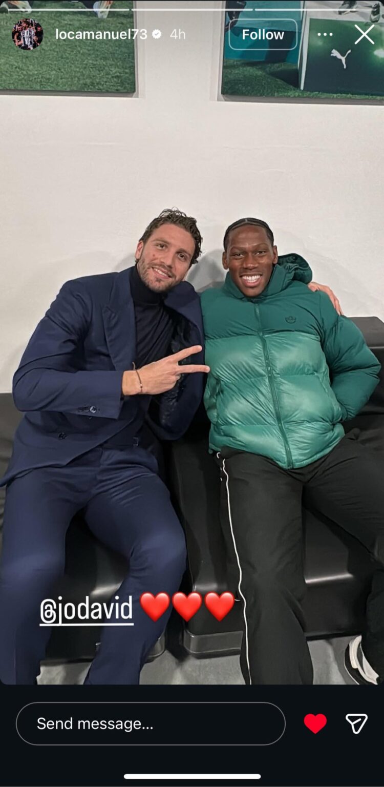 Manuel Locatelli joins Perin in responding to the rumors about David