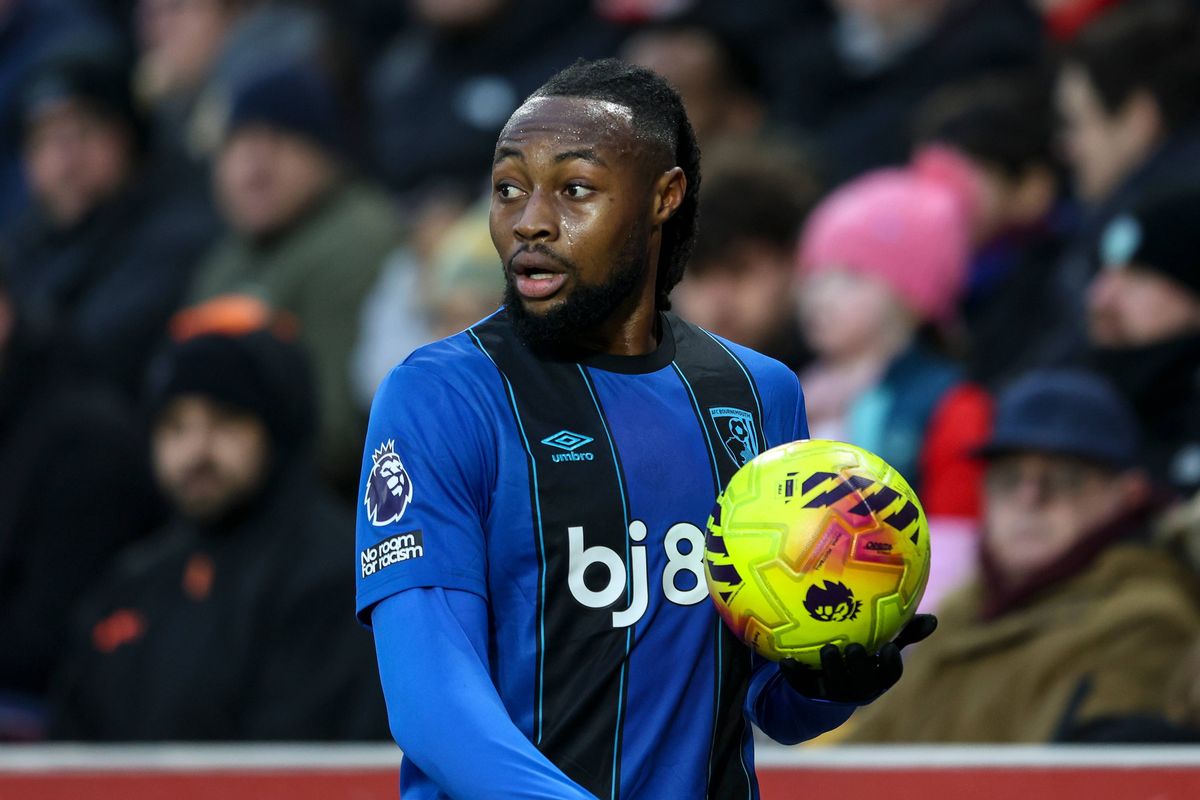Antoine Semenyo of Bournemouth during the Premier League match against Brentford