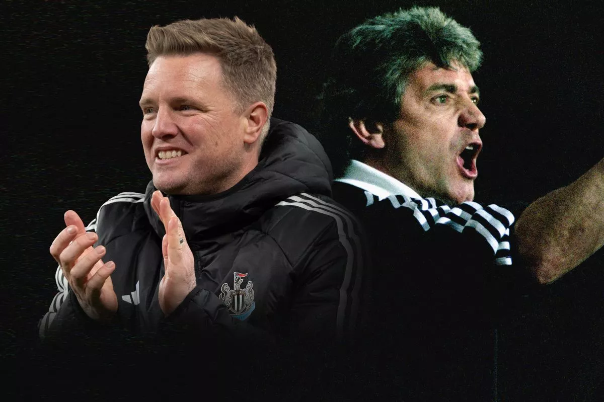 Eddie Howe (left) and Kevin Keegan