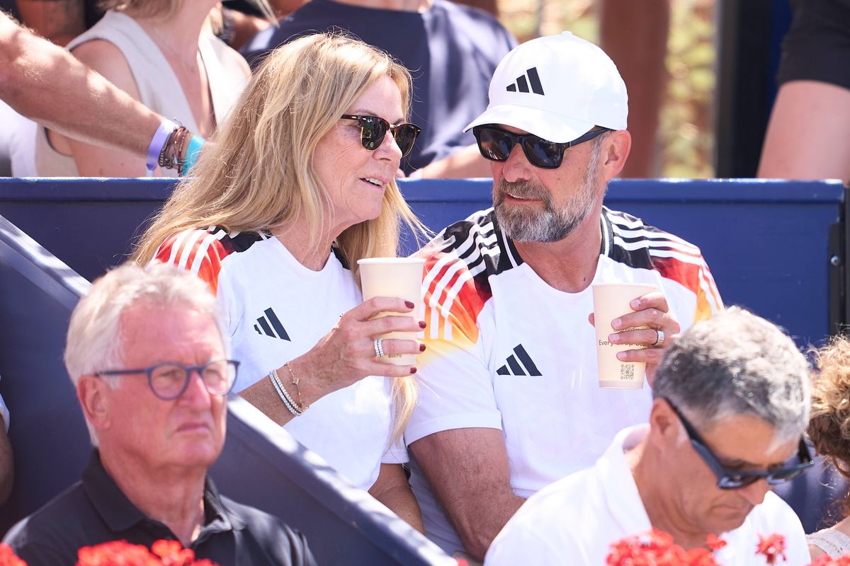 PALMA DE MALLORCA, SPAIN - JUNE 29: Jurgen Klop and Ulla Sandrock attend day seven of the Mallorca Championships at Mallorca Country Club on June 29, 2024 in Palma de Mallorca, Spain. (Photo by Manuel Queimadelos/Quality Sport Images/Getty Images)