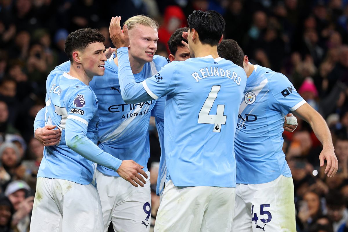 Manchester City celebrate