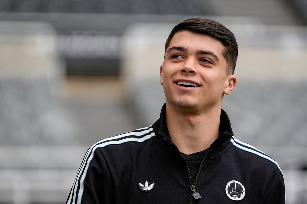 Newcastle United's Lewis Miley